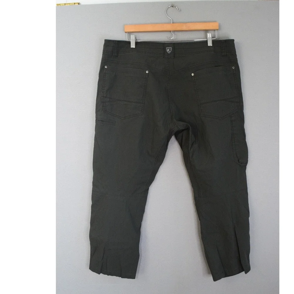 KUHL Revolvr Pants 40x30 Grey UberKuhl Stretch Hiking Outdoor Mens Utility
